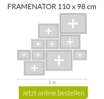 Ganz leicht eine Fotowand gestalten mit dem Framenator von PixelNet