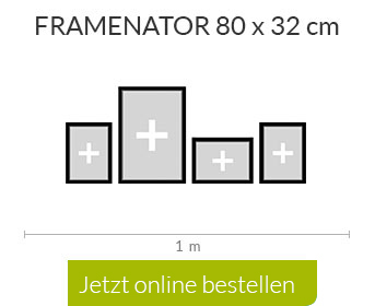 Bilderrahmen Set in schwarz im mittleren Design für Ihre Bilderwand