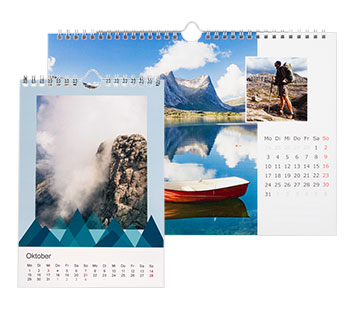 Gedruckte Fotokalender A5 bis A3