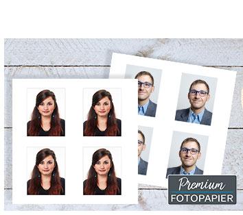 Fotoset im Passbildformat Nicht nur für den Ausweis oder Reisepass, sondern auch als kleines Foto für die Brieftasche eignen sich Fotos im Passbildformat.